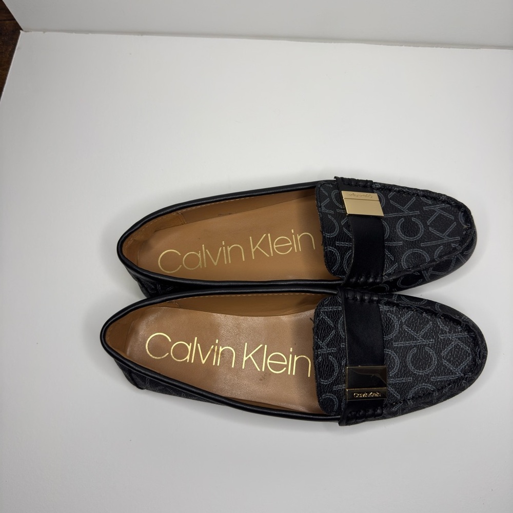 Calvin Klein Monogram Black Loafers - Picture 5 of 9